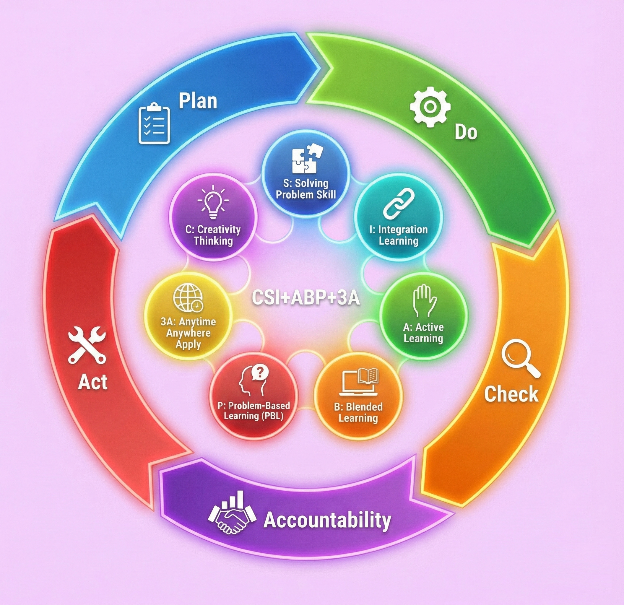 CSI+ABP+3A Moodle-Based Learning Model
